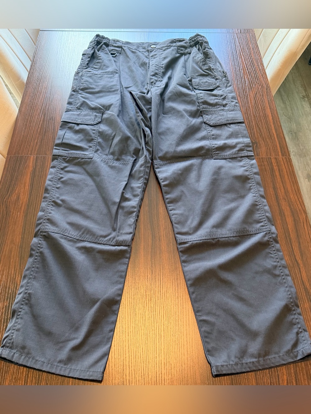 5.11 Tactical Series Mens Charcoal Gray Cargo Pants Ripstop Workwear Size 34x32
